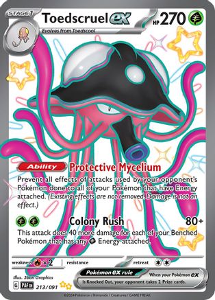 Toedscruel ex (213) Holofoil - Paldean Fates