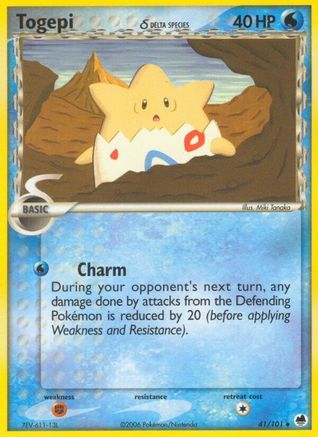 Togepi (Delta Species) (41) Reverse Holofoil - Dragon Frontiers
