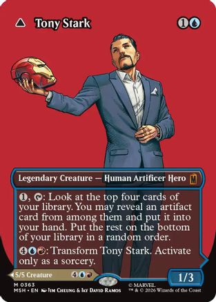 Tony Stark // The Invincible Iron Man (Borderless Logo) (363) Foil - Marvel Super Heroes
