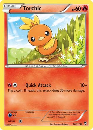 Torchic (12) Reverse Holofoil - Furious Fists