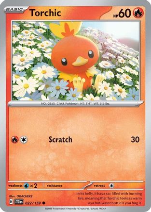 Torchic (22) Reverse Holofoil - Journey Together