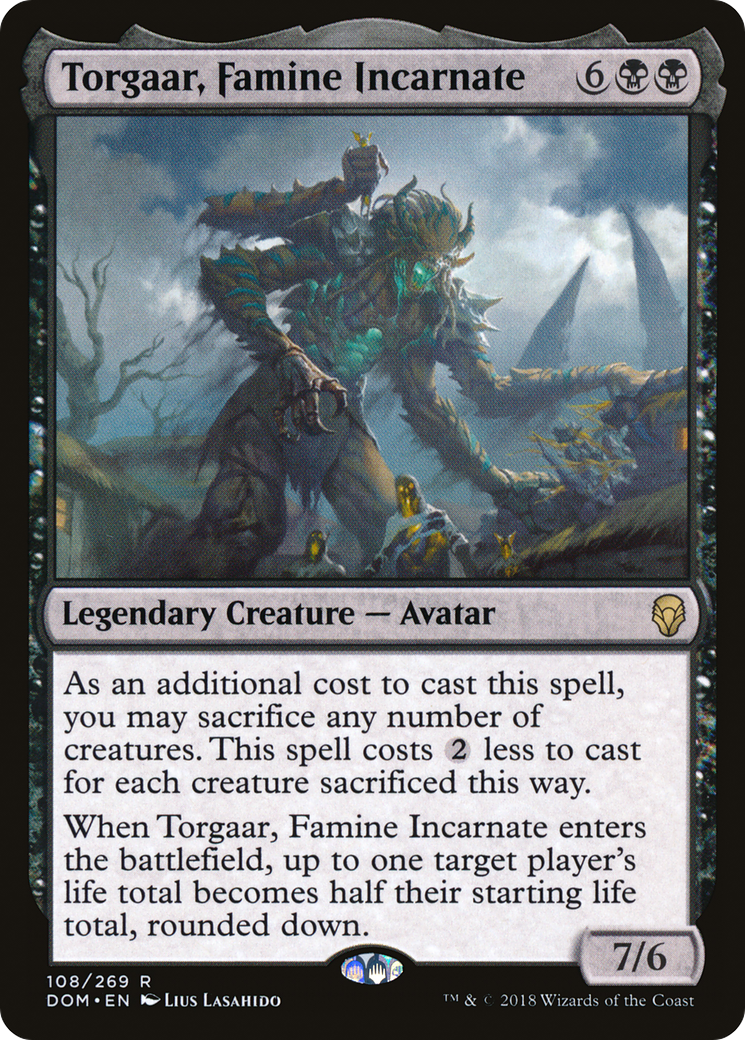 Torgaar, Famine Incarnate (108) - Dominaria Foil