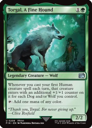 Torgal, A Fine Hound (208) Foil - FINAL FANTASY