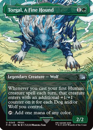 Torgal, A Fine Hound (Borderless) (345) Foil - FINAL FANTASY