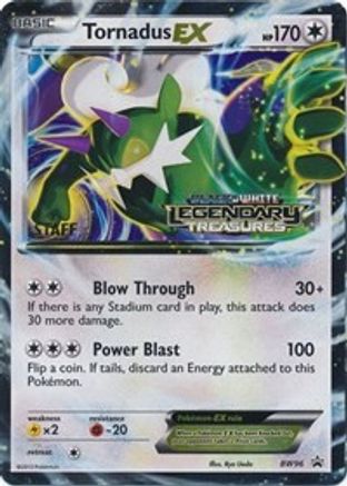Tornadus EX (Prerelease) [Staff] (BW96) Holofoil - Black Star Promos