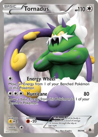 Tornadus (Full Art) (98) Holofoil - Emerging Powers
