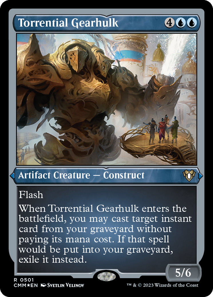 Torrential Gearhulk (501) Etched Foil - Commander Masters
