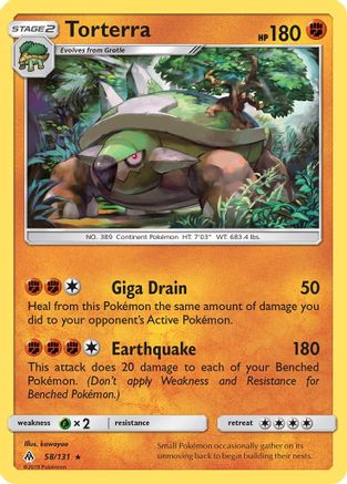 Torterra (58) Reverse Holofoil - Forbidden Light