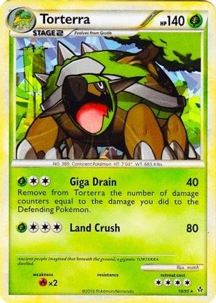 Torterra (Cracked Ice Holo) (10) Holofoil - League & Championship Cards