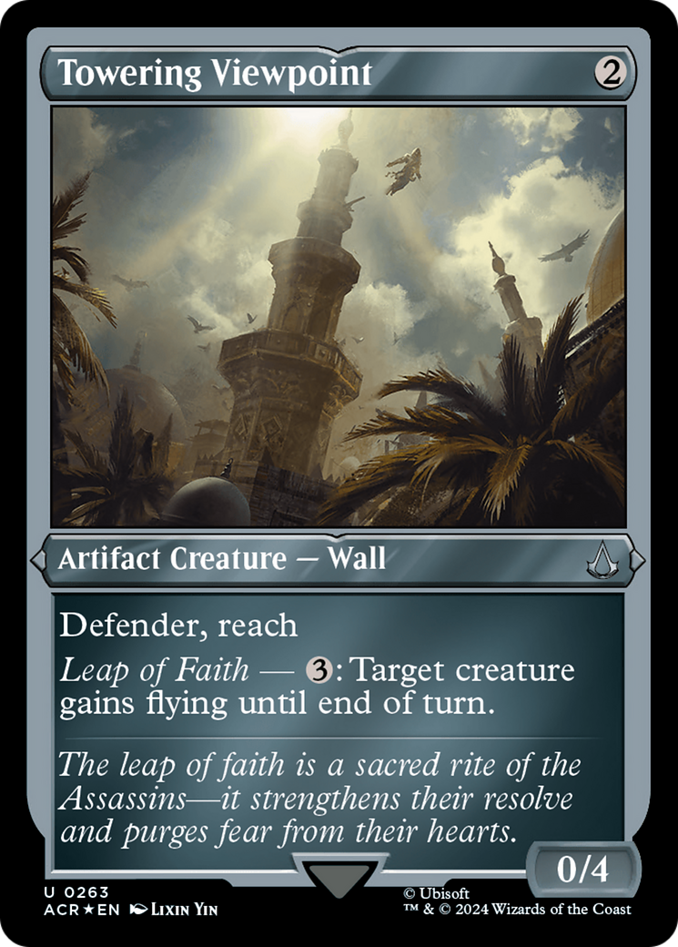 Towering Viewpoint (263) Etched Foil - Assassin's Creed