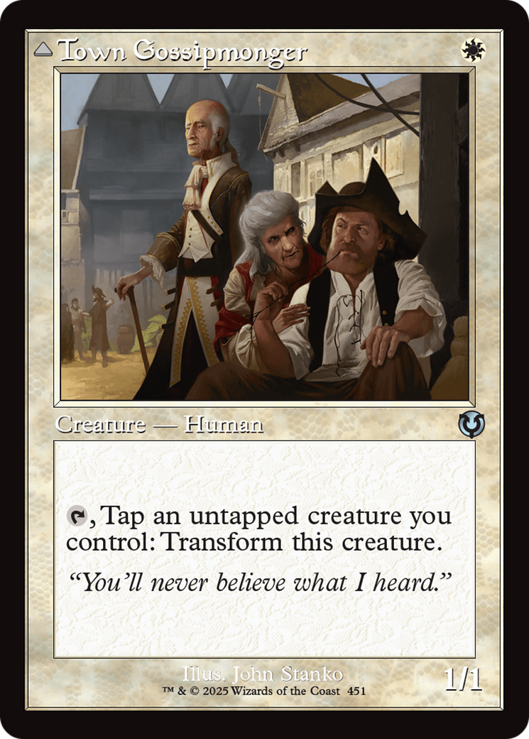 Town Gossipmonger // Incited Rabble (Retro) (451) - Innistrad Remastered