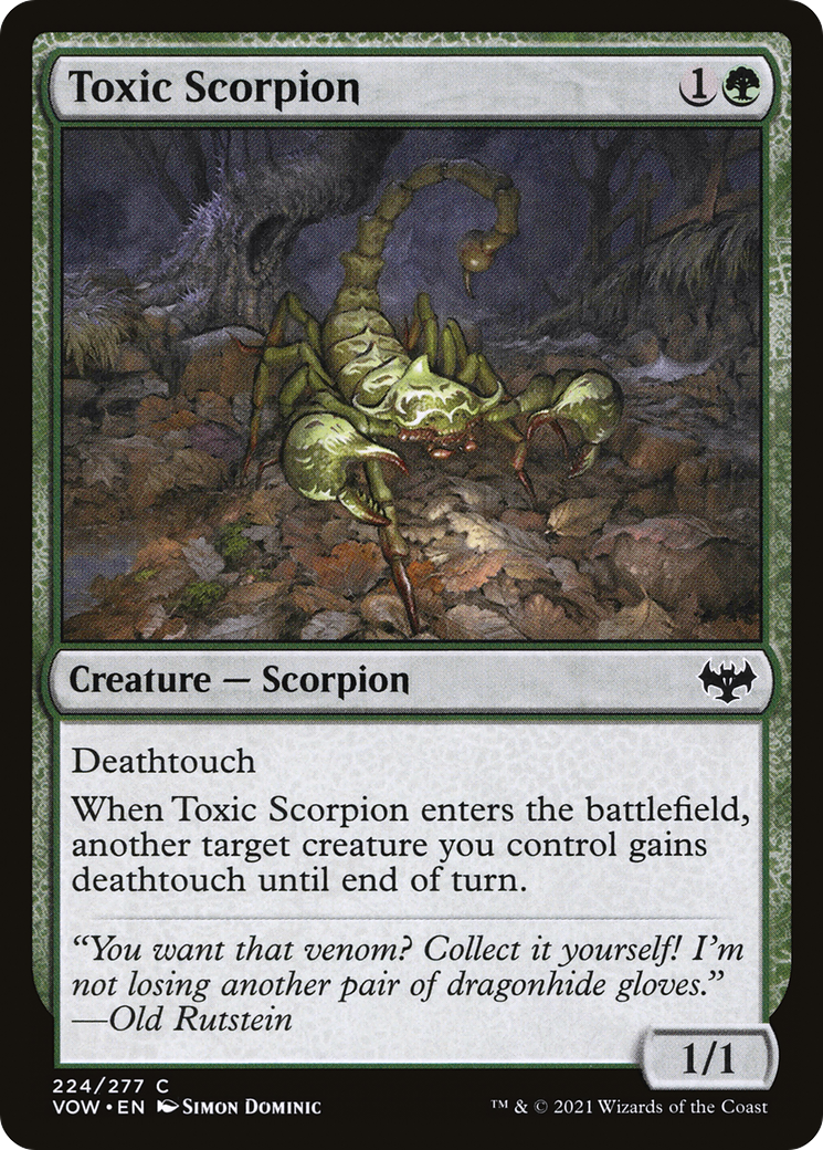 Toxic Scorpion (224) - Innistrad: Crimson Vow Foil
