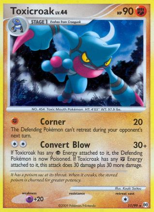 Toxicroak (11) Holofoil - Arceus