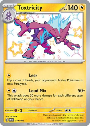 Toxtricity (141) Holofoil - Paldean Fates