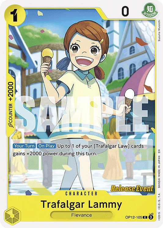Trafalgar Lammy (OP12-105) Release Event Cards