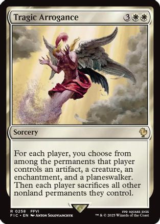 Tragic Arrogance (258) Surge Foil - Commander: FINAL FANTASY