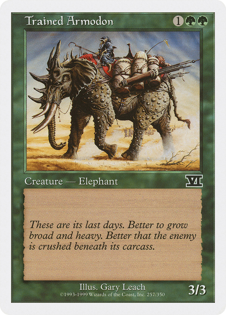 Trained Armodon (257) - Classic Sixth Edition
