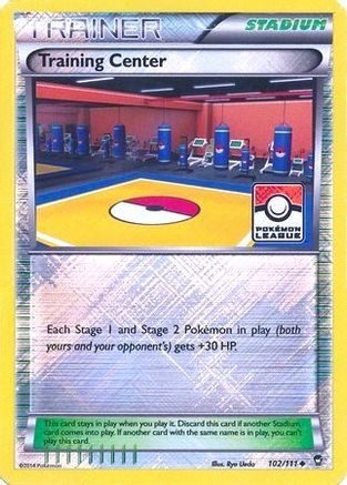 Training Center (Pokemon League) (102) Reverse Holofoil - League & Championship Cards
