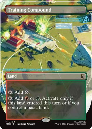 Training Compound (Borderless) (384) Foil - Marvel Super Heroes