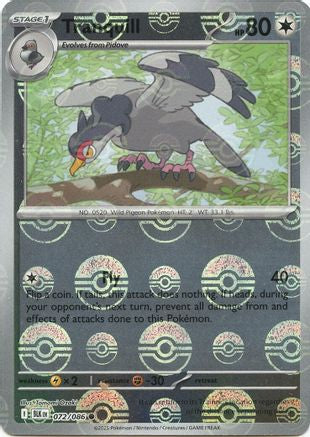 Tranquill (Poke Ball Pattern) (72) Reverse Holofoil - Black Bolt