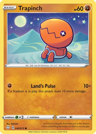 Trapinch (40) Reverse Holofoil - Shining Fates