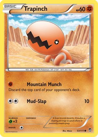 Trapinch (53) Reverse Holofoil - Furious Fists