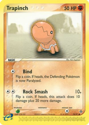 Trapinch (79) Reverse Holofoil - Dragon