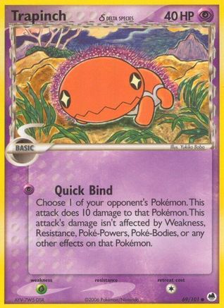 Trapinch (Delta Species) (69) Reverse Holofoil - Dragon Frontiers