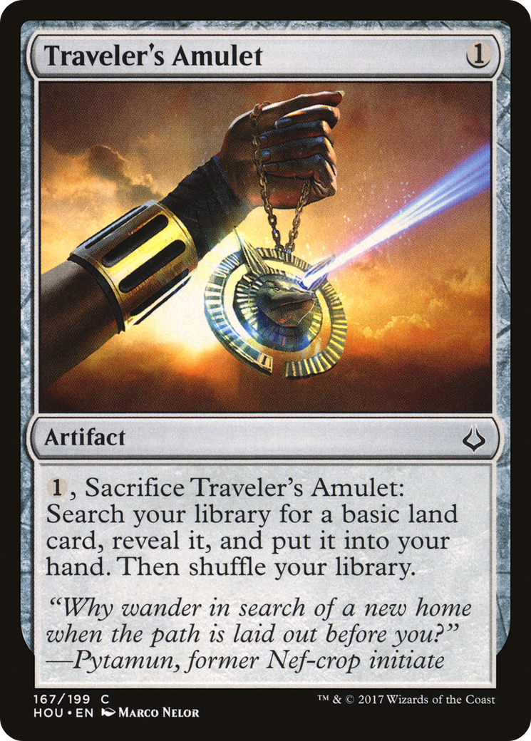 Traveler's Amulet (167) - Hour of Devastation Foil