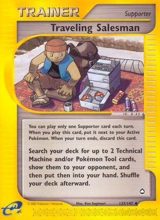 Traveling Salesman (137) Reverse Holofoil - Aquapolis