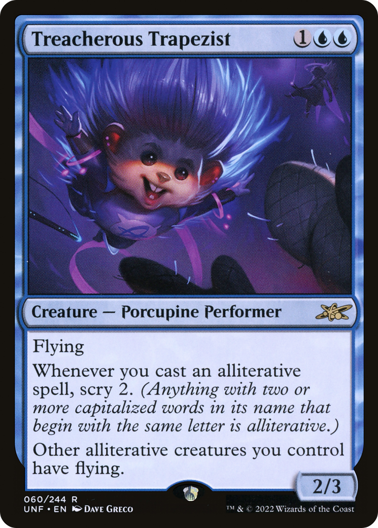 Treacherous Trapezist (060) - Unfinity Foil