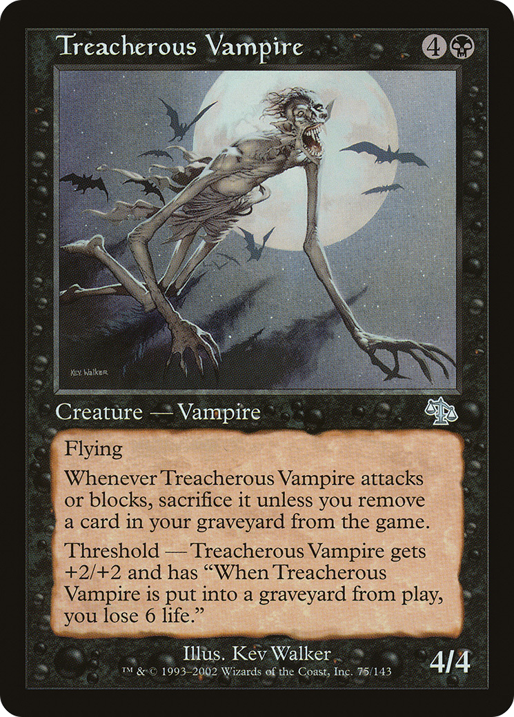 Treacherous Vampire (075) Foil - Judgment