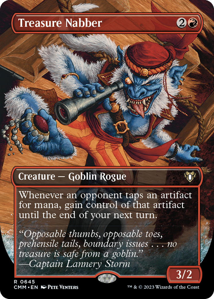 Treasure Nabber (Borderless) (645) - Commander Masters