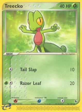 Treecko (76) Reverse Holofoil - Ruby and Sapphire