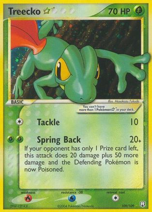 Treecko Star (109) Holofoil - Team Rocket Returns