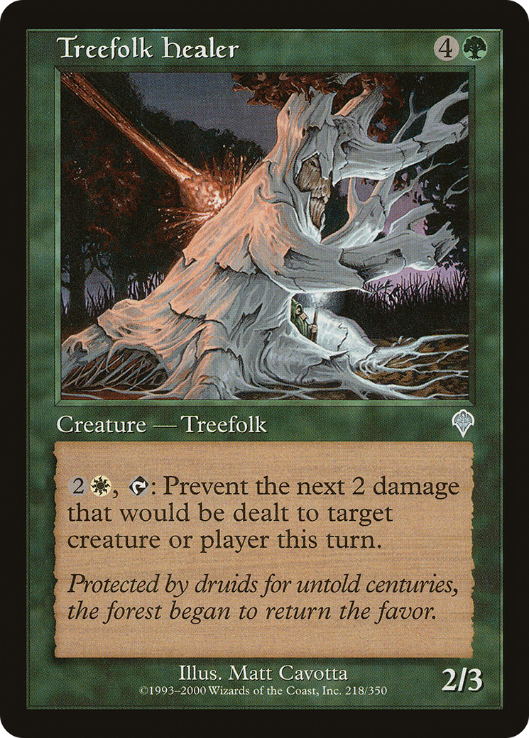 Treefolk Healer (218) Foil - Invasion