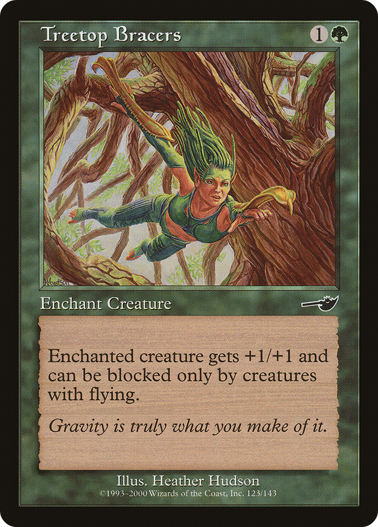 Treetop Bracers (123) Foil - Nemesis