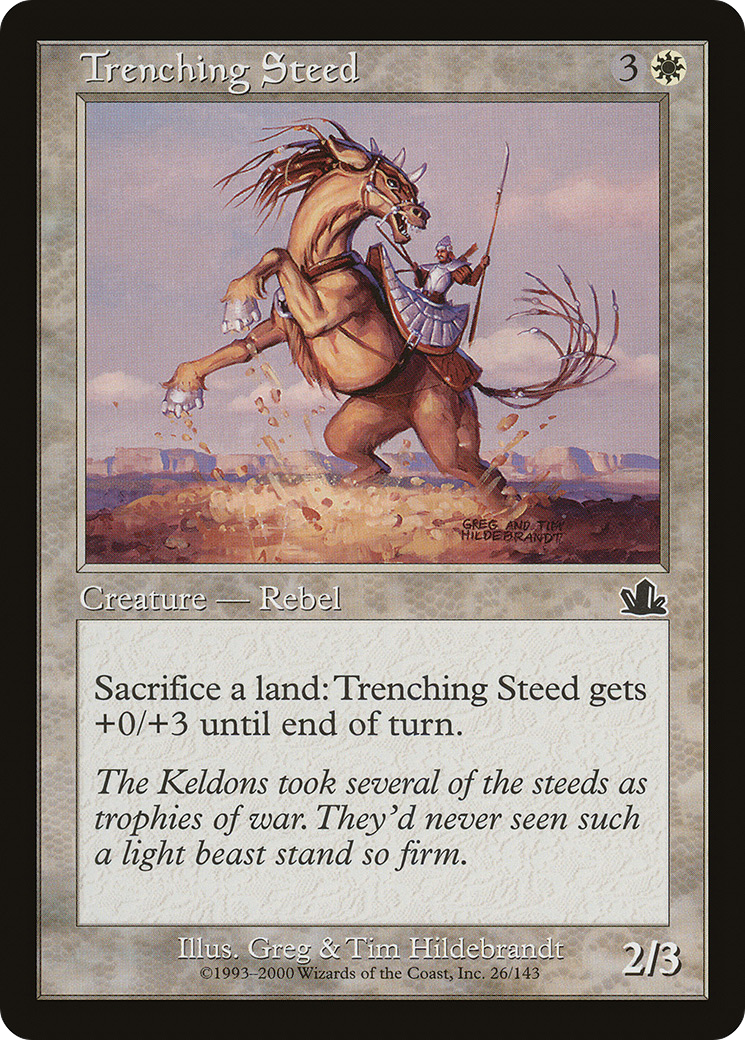 Trenching Steed (026) Foil - Prophecy
