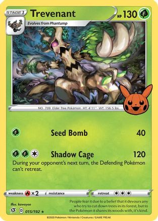 Trevenant (15) Holofoil - Trick or Trade BOOster Bundle