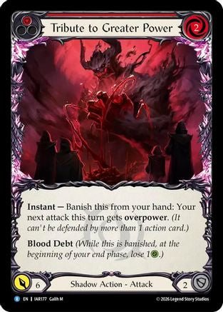 Tribute to Greater Power (IAR177) Rainbow Foil - Usurp the Shadow Throne