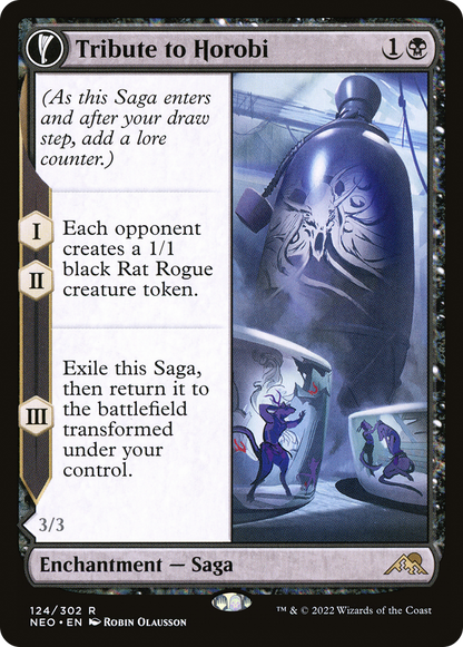 Tribute to Horobi (124) - Kamigawa: Neon Dynasty Foil