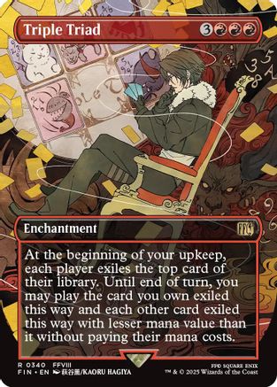 Triple Triad (Borderless) (340) Foil - FINAL FANTASY