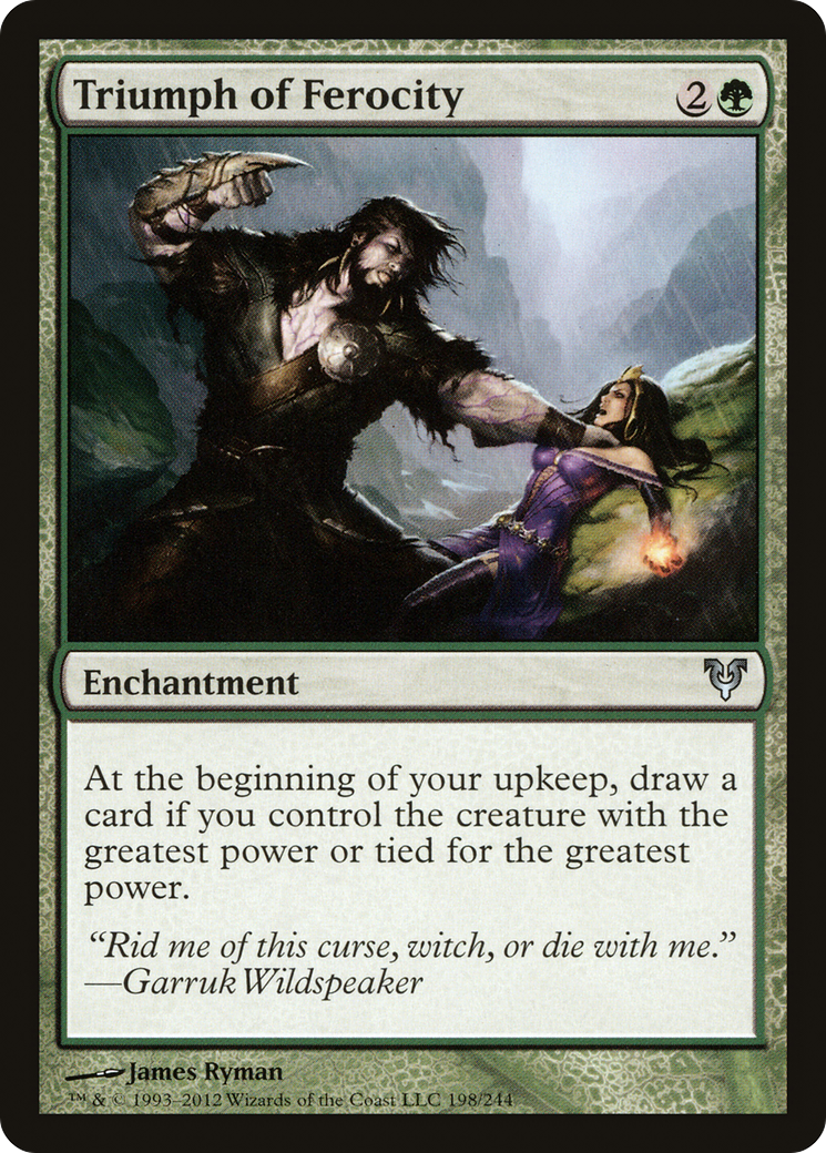 Triumph of Ferocity (198) Foil - Avacyn Restored