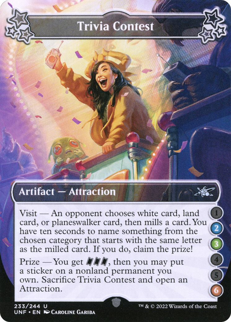 Trivia Contest (2-3-6) (233) - Unfinity Foil