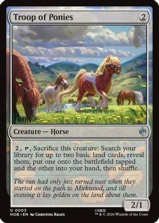 Troop of Ponies (003) Foil - The Hobbit