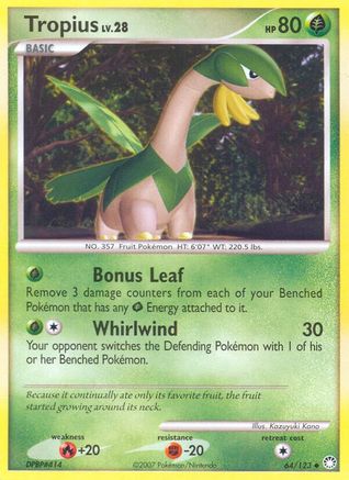 Tropius (64) Reverse Holofoil - Mysterious Treasures