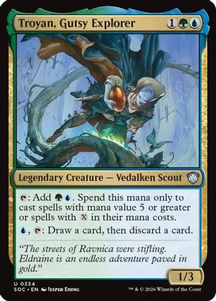 Troyan, Gutsy Explorer (334) - Commander: Secrets of Strixhaven