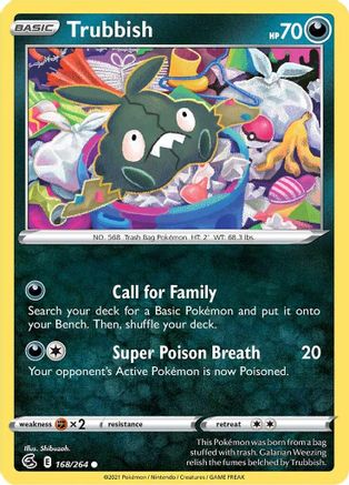 Trubbish (168) Reverse Holofoil - Fusion Strike