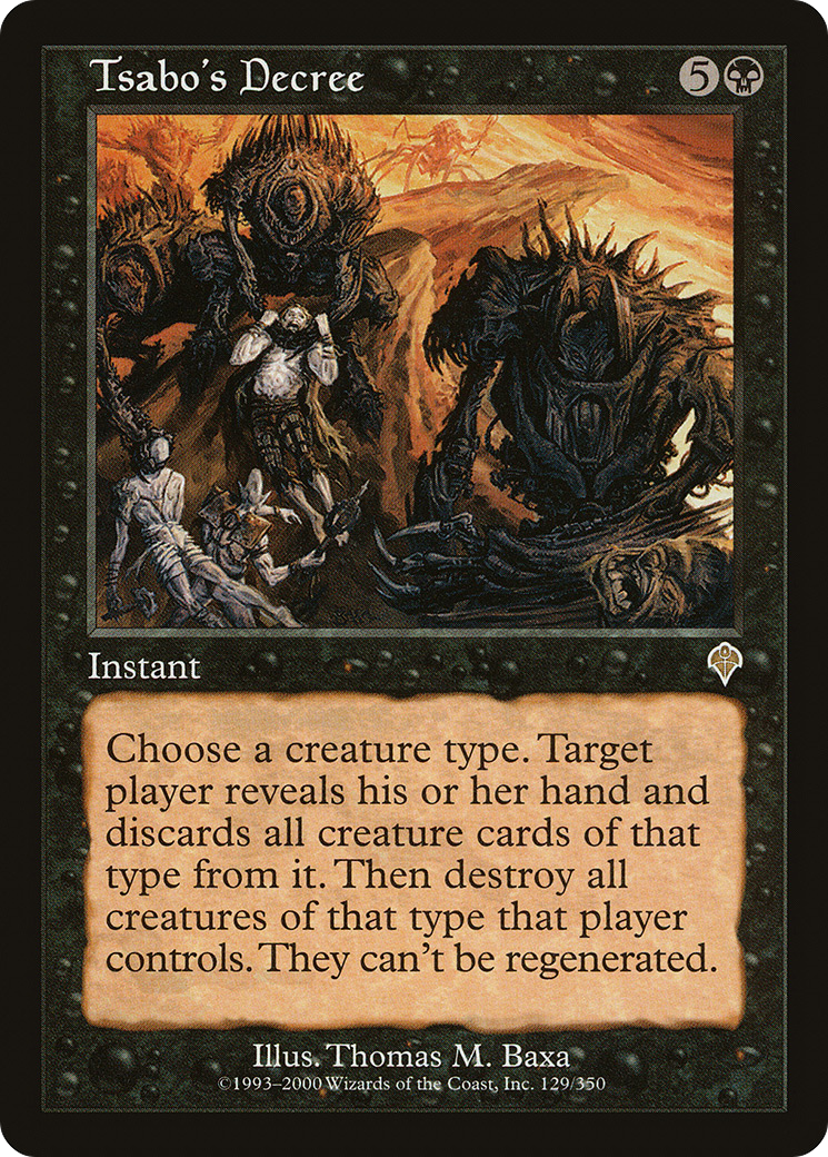 Tsabo's Decree (129) Foil - Invasion