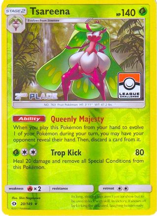Tsareena (League Challenge) [2nd Place] (20) Reverse Holofoil - League & Championship Cards